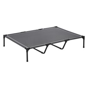Elevated Dog Bed for Large Dogs, Portable Raised Dog Cot with Steel Metal Frame and Breathable Teslin Mesh