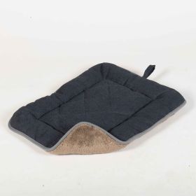 DGS Pet Products Chenille Pet Sleeper Cushion Extra Extra Large Blue/Grey 30" x 48" x 1" (Color: Blue/Grey, size: Extra Large)